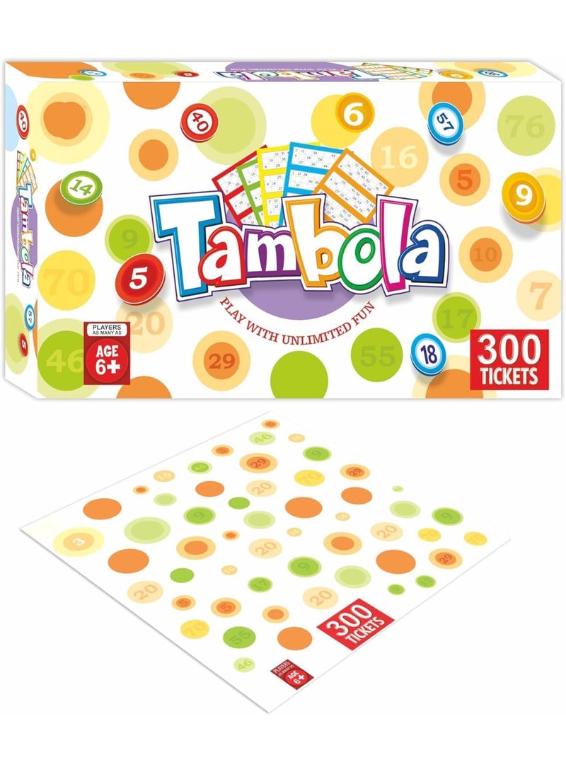 Tambola Housie Game Set – 300 Tickets with 90 Plastic Tokens Multicolor Board Game for Family, Parties and Kids & Adults Entertainment - Image 3