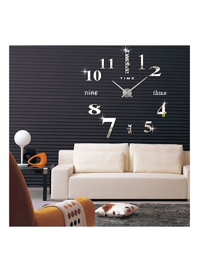 NIBEMINENT Acrylic Analog Wall Clock Multicolour