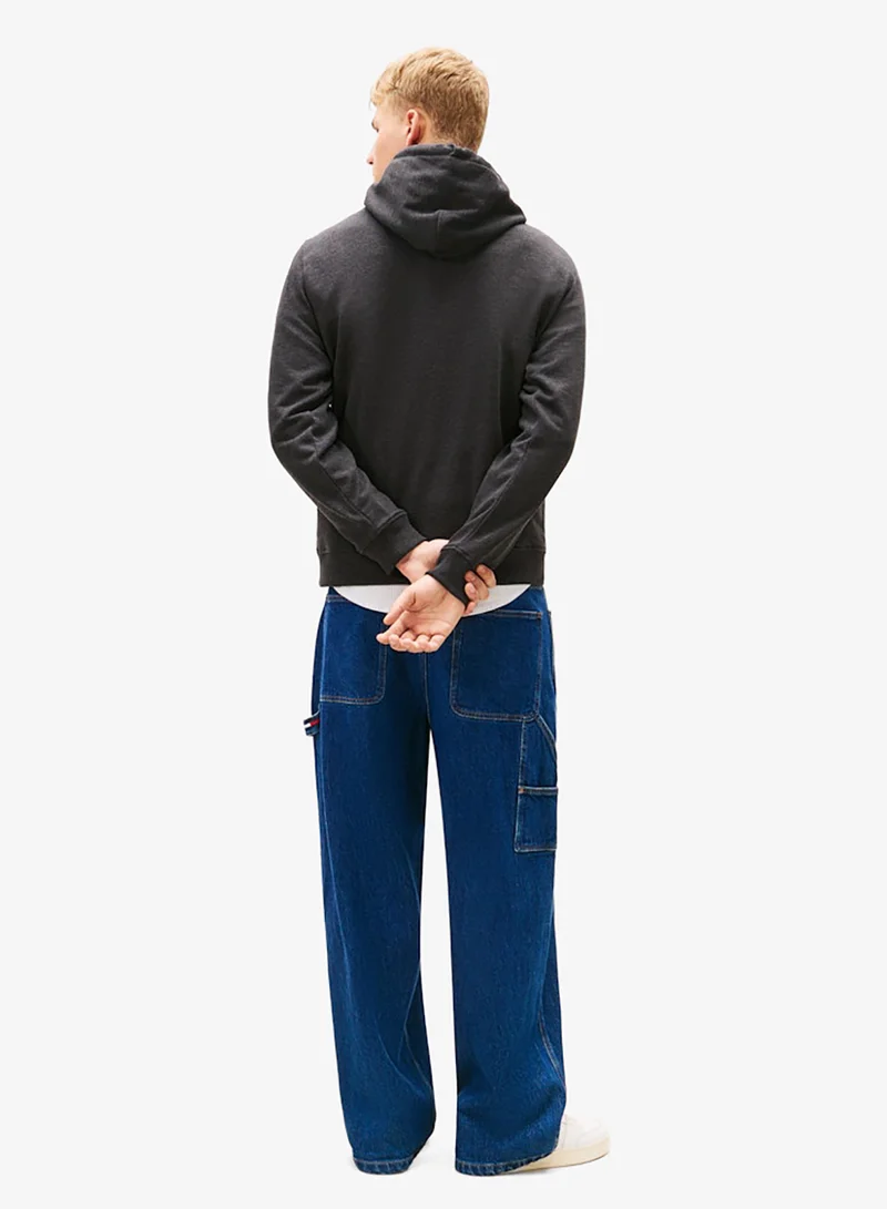 تومي جينز Reg Badge Hoodie