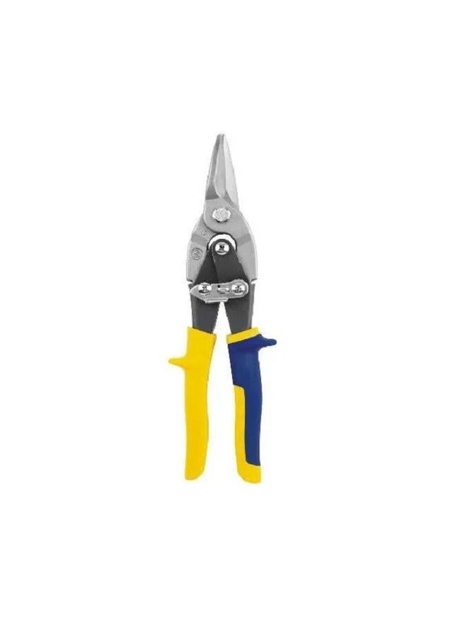 Multi Use Straight Cut Tin Snips for Cutting 10 inch High Carbon Alloy Steel Jaws Grip Handle And Handle Lock - Image 1
