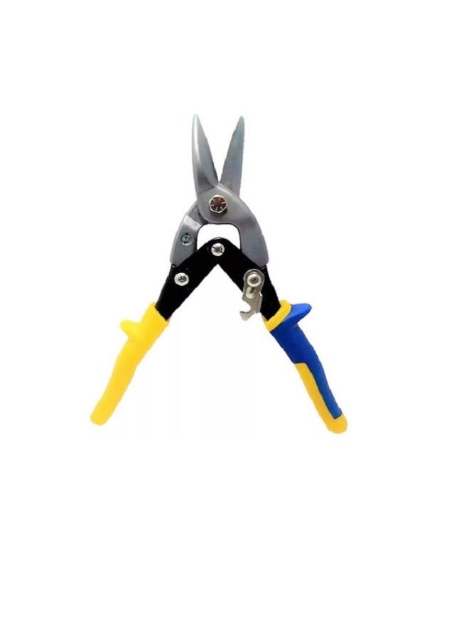 Multi Use Straight Cut Tin Snips for Cutting 10 inch High Carbon Alloy Steel Jaws Grip Handle And Handle Lock - Image 2