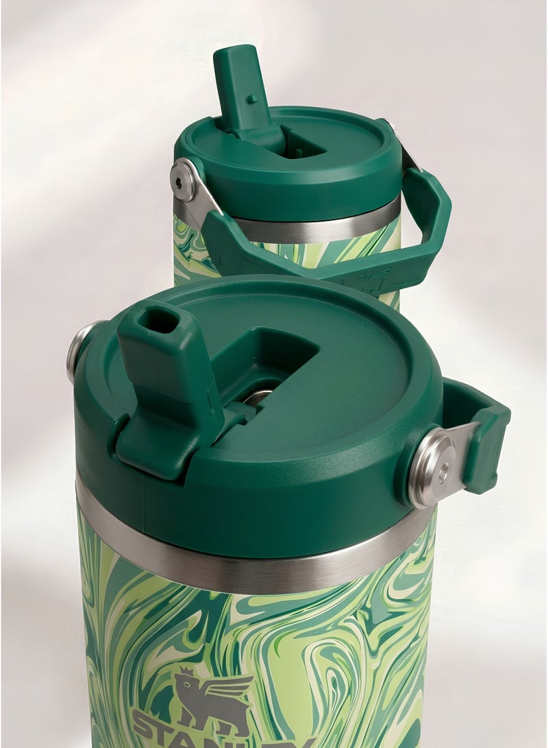 Stanley IceFlow 2.0 Fast Flow 30 oz Insulated Stainless Steel Tumbler with Handle – Leakproof BPA-Free Water Bottle with Twist-On Angled Spout Lid, Marbal Green - Image 3