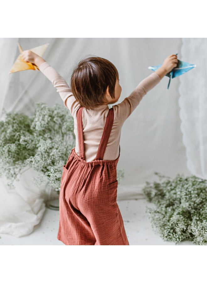 Happyology Uk Kids Four-season Ribbed Cotton Soft Top Silky Sleepwear Skin-friendly Underwear - Image 3