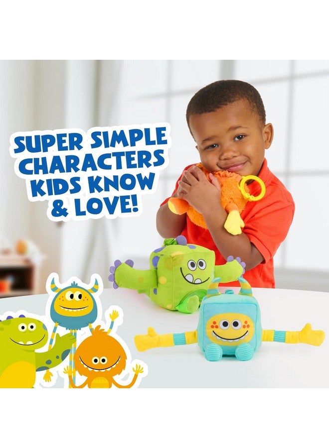 WowWee Simple Wowwee Sensory Plush Monsters Dewey (Orange) With 5+ Sensory Features (Ages 0+) - Image 4