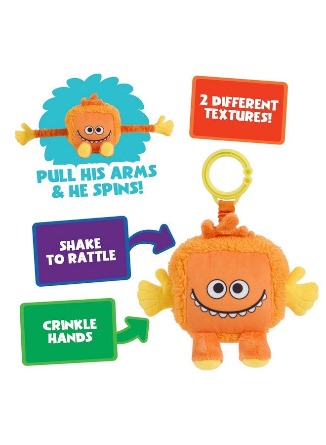 WowWee Simple Wowwee Sensory Plush Monsters Dewey (Orange) With 5+ Sensory Features (Ages 0+) - Image 3