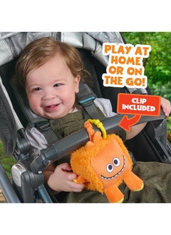 WowWee Simple Wowwee Sensory Plush Monsters Dewey (Orange) With 5+ Sensory Features (Ages 0+)  - Image 5