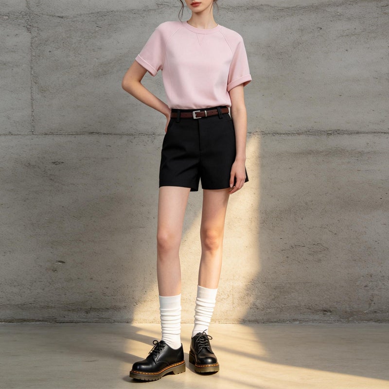 Women's High-Waist Cargo Shorts Straight Leg - Image 5