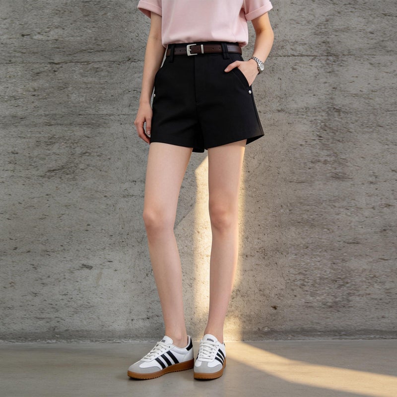 Women's High-Waist Cargo Shorts Straight Leg - Image 3