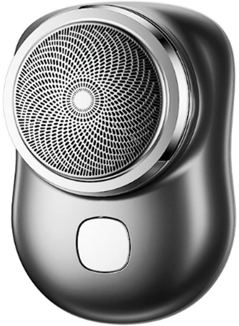 Electric Razor for Men, Newest Mini-Shave Portable Shaver, Pocket Size Shaver Wet and Dry Mens USB Rechargeable Easy One-Button Use Home,Car,Travel (BLACK) - Image 1