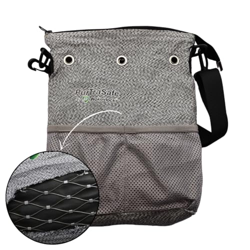 Prokevlock PurTraSafe Anti-Theft Crossbody Purse, UHMWPE & HPPE level V Material, Gray, Portable Key Lock Storage Purse for Travel, Camping, Pool, Beach, and More - Image 2