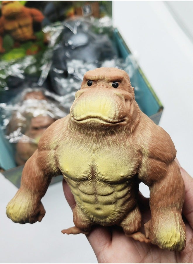 WooFree Brown Gorilla Stress Relief Toy Sensory Toy for Anxiety ADHD and Autism  - Image 1