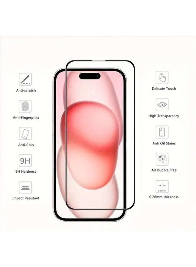 6Pcs Tempered Glass Screen Protector For iPhone 15 Pro Max 11 Pro 3D Camera Lens Cover - Image 3