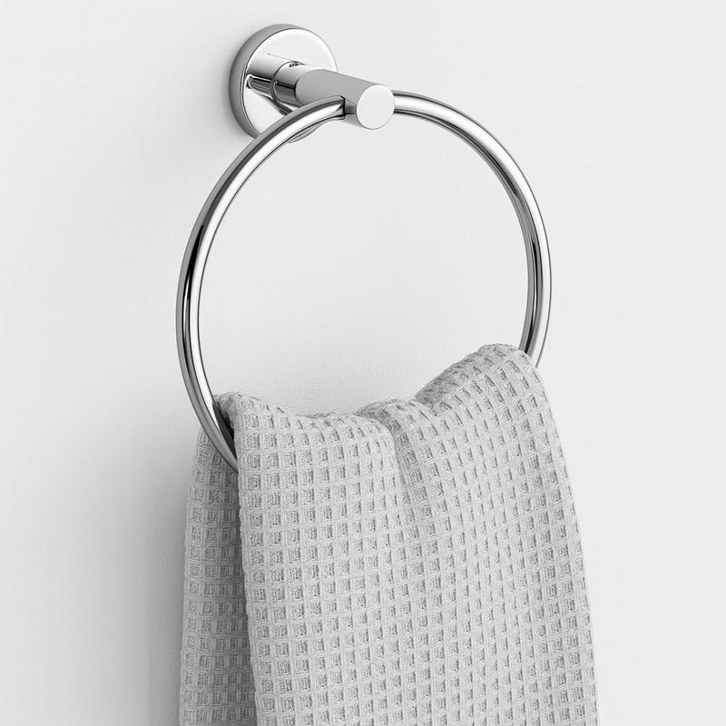 SBD Deluxe Stainless Steel 202 Towel Ring | Napkin Holder | Towel Hanger | Towel Ring for Bathroom Chrome Finish - Image 1