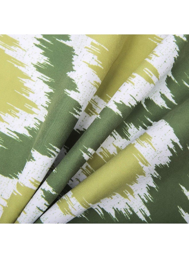 Phantoscope Phantoscope Set of 4 New Living Series Leaf Geometric Green Throw Decorative Pillow Cover Cushion Cover 18 x 18 inches 45 x 45 cm  - Image 5