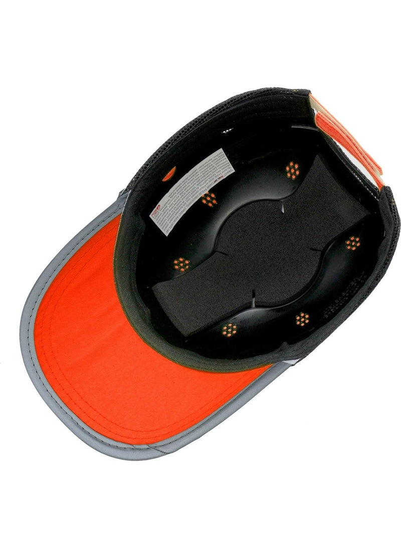 TiTi Shock Absorbing Hat Helmet Cap Orange - Reflective 7003  - Image 2