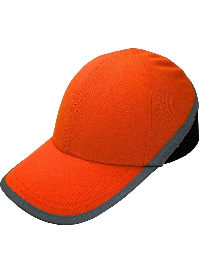 TiTi Shock Absorbing Hat Helmet Cap Orange - Reflective 7003  - Image 1