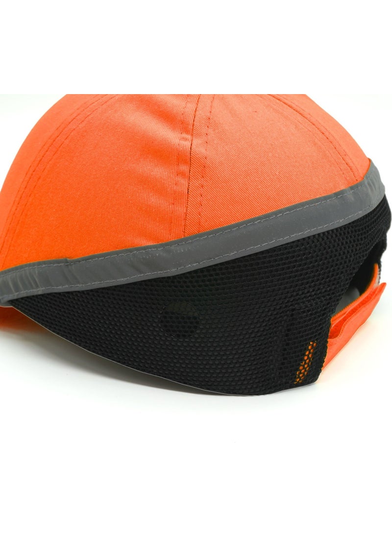 TiTi Shock Absorbing Hat Helmet Cap Orange - Reflective 7003  - Image 3