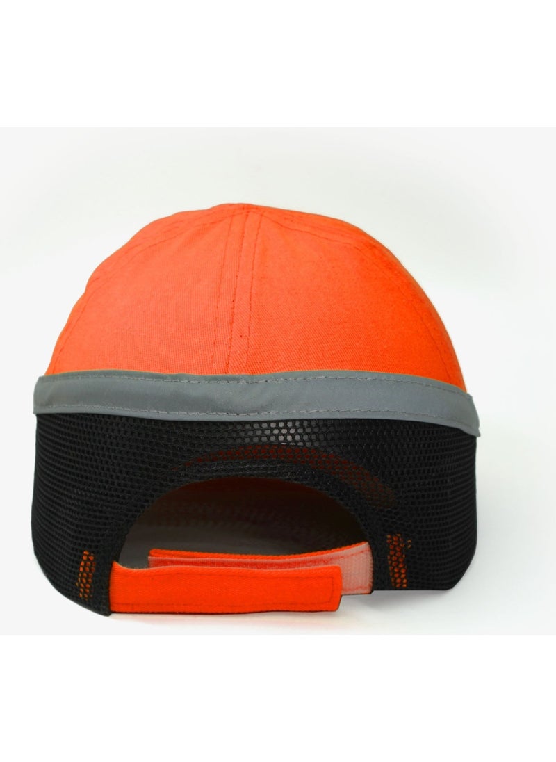 TiTi Shock Absorbing Hat Helmet Cap Orange - Reflective 7003  - Image 4