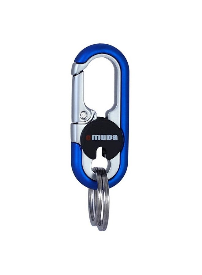 omuda Premium and Stylish Hook Locking Metal Key Chain for Men & Women & for Gift (M-3746 Blue) - Image 1