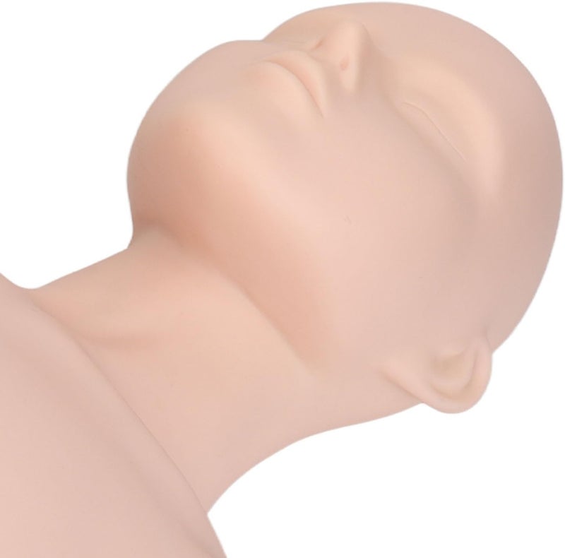 PVC Lifelike Mannequin with Shoulder for Makeup, Wig, and Eyelash Practice, Versatile Use for Beauty Training and Product Display - Image 5