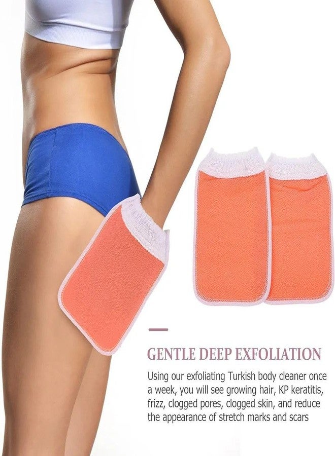 DERIKO Pack of 5 - Body Exfoliating Glove - Pure Double Layered & Durable Material, Double-Layered Exfoliating Body Glove for Dead Skin, Tan Removal for Face and Body - Unisex - Image 5