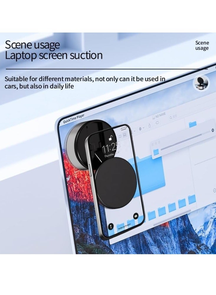 Enhanced Magnetic Car Interior Mount Mobile Phone Holder – 360° Rotation Suction Cup  - Image 2