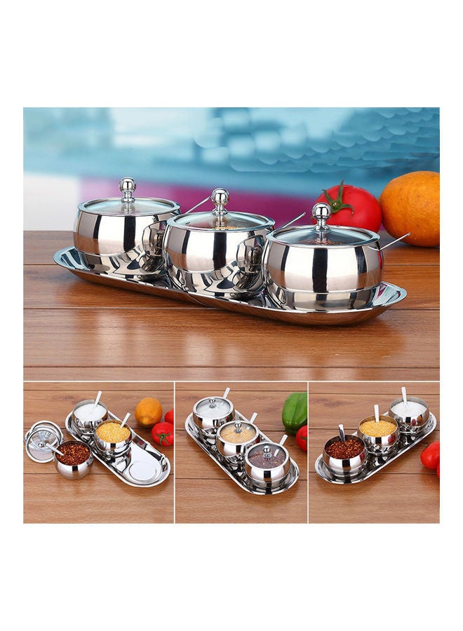 NIBEMINENT Stainless Steel Sugar Bowl with Spoon multicolour 0.21kg - Image 5