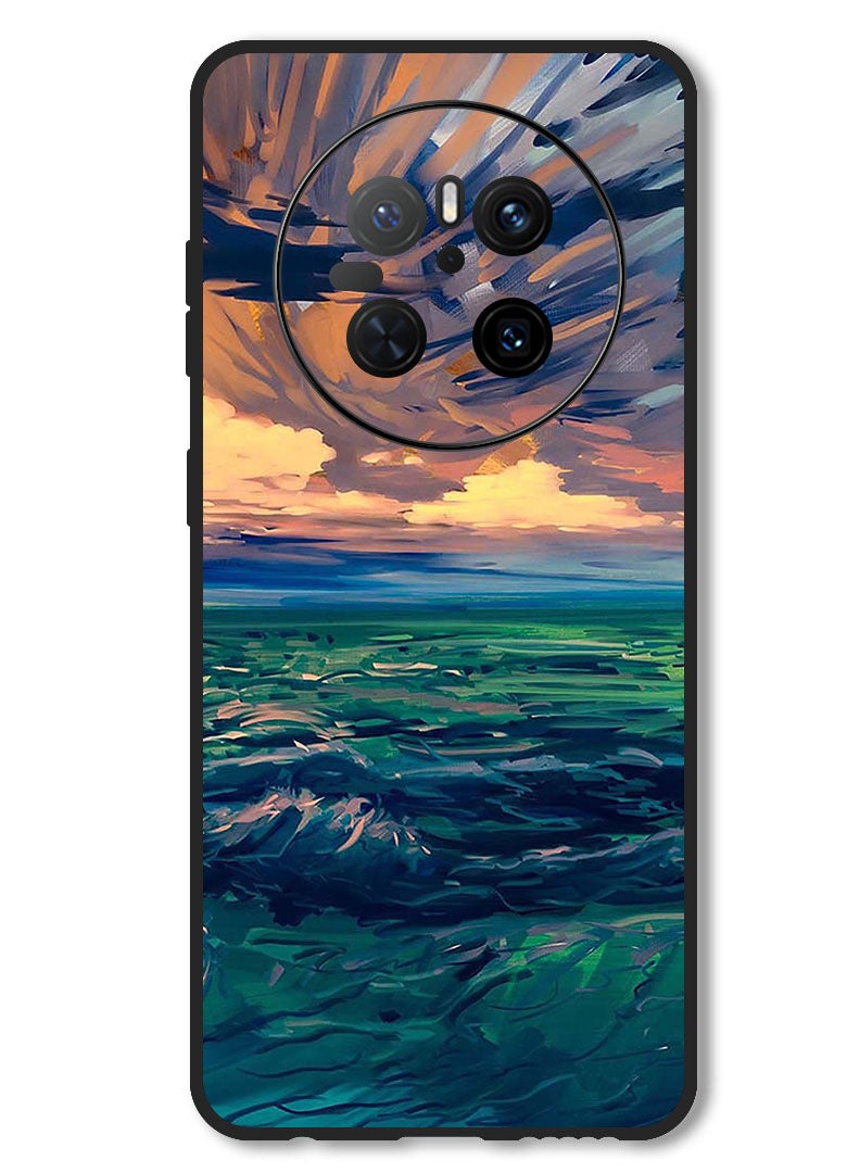 Theodor Case Compatible with Huawei Mate 70 Protection Shockproof Bumper Cover Landscape - Image 1