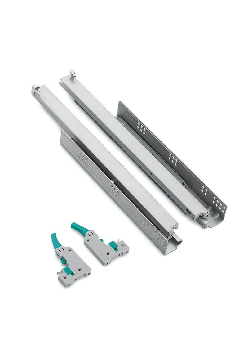 STARKE - Concealed Damping Drawer Slides, Galvanized Heavy Duty Rust Resistant Plate Drawer Slides 30kg Load Capacity for 540-550 mm Drawers 1.0/1.5/1.8mm Thick - 565 mm Minimum Cabinet Depth - Image 1