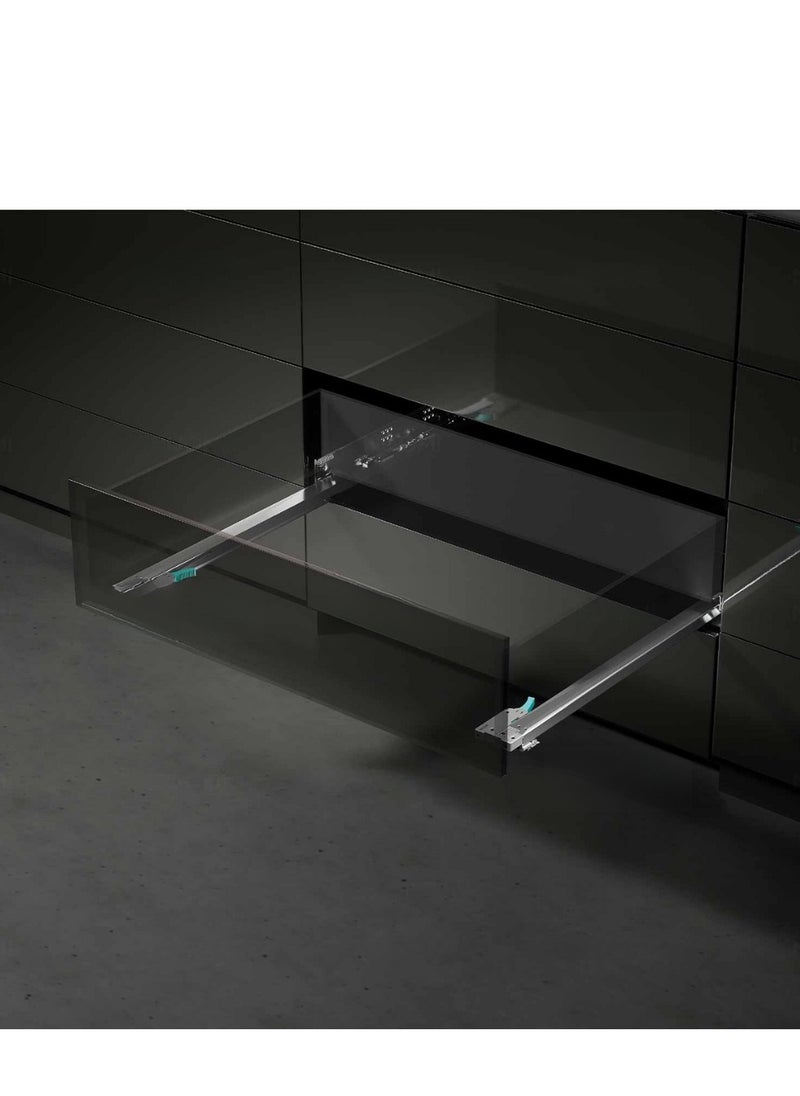 STARKE - Concealed Damping Drawer Slides, Galvanized Heavy Duty Rust Resistant Plate Drawer Slides 30kg Load Capacity for 540-550 mm Drawers 1.0/1.5/1.8mm Thick - 565 mm Minimum Cabinet Depth - Image 1
