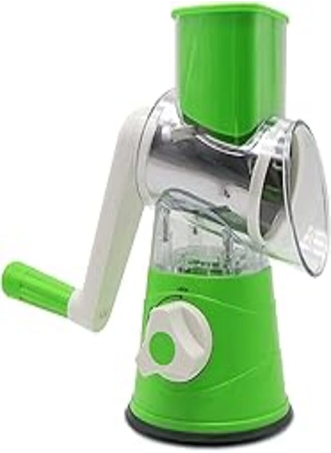 DENPETEC Food Slicer, Food Processor Slicer Spiralizer Vegetable Slicer, Onion Slicer Mincer Chopper, Vegetable Chopper, Cutter Fruit, Home Kitchen Tools for Vegetables, Meat and Fruit 