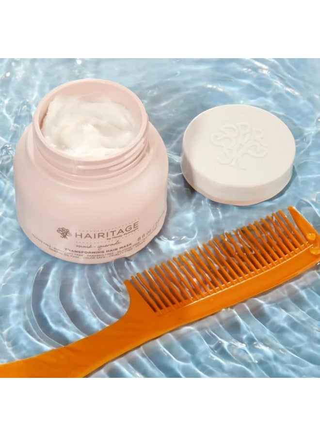 هيريتيج قناع الشعر المرطب بزيت الأرغان من هيريتاج مع زبدة الشيا والصبار وبروتين الصويا للشعر التالف - يعزز اللمعان ويمنح الشعر ملمسًا ناعمًا ومضادًا للتجعد - آمن على اللون، 8 أونصة. - Image 3