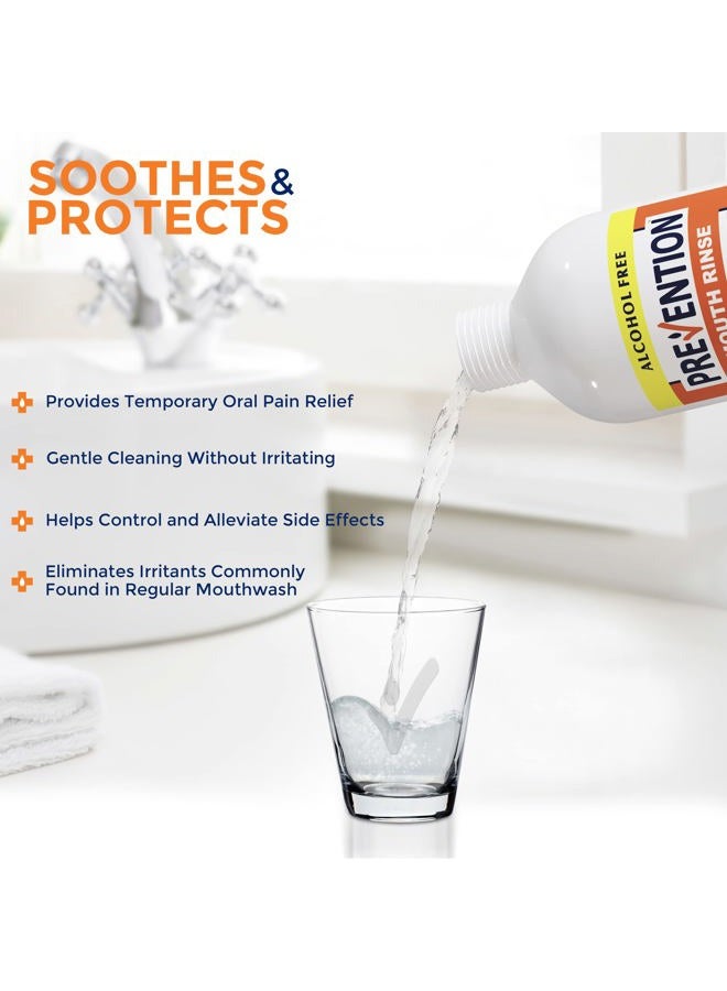 PHS Brands Prevention Oncology Alcohol Free Mouthwash, Soothing, Gentle, & Moisturizing, Mouthsore and Dry Mouth Mouthwash Specially Formulated for Patients Undergoing Oncology Treatment - 16 oz, Value 2-Pack - Image 3
