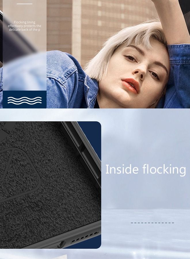 DUNISO iPhone 14 Pro Max Phone Case 6.7" Softable Flock Lining Protective Lens Anti-fall Anti-fingerprint Wireless Charge Phone Cover With Phone Holder for Apple 14 ProMax 5G Phone case Black - Image 5