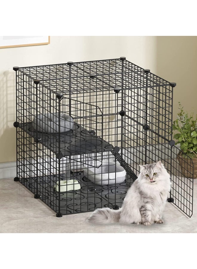 Cat Cage,Pet Cage DIY Design Kitten Playpen Kennels for Small Pet Cat Puppy - Image 1