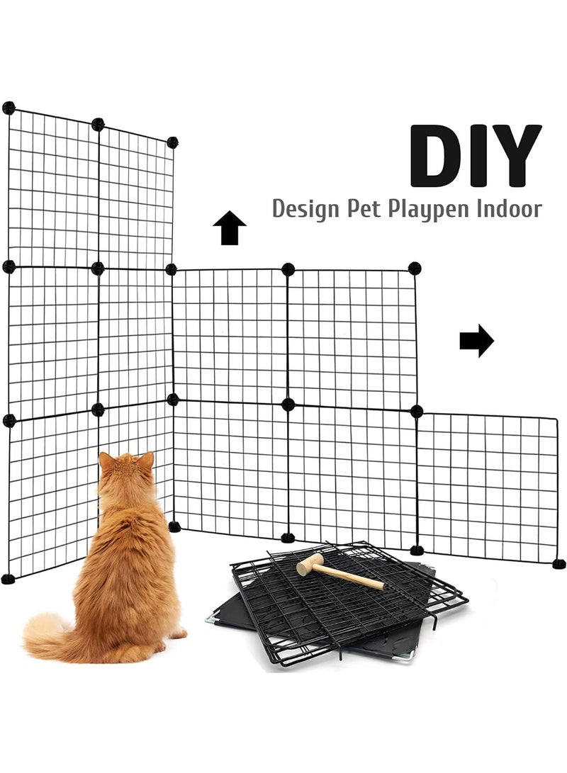 Cat Cage,Pet Cage DIY Design Kitten Playpen Kennels for Small Pet Cat Puppy - Image 4