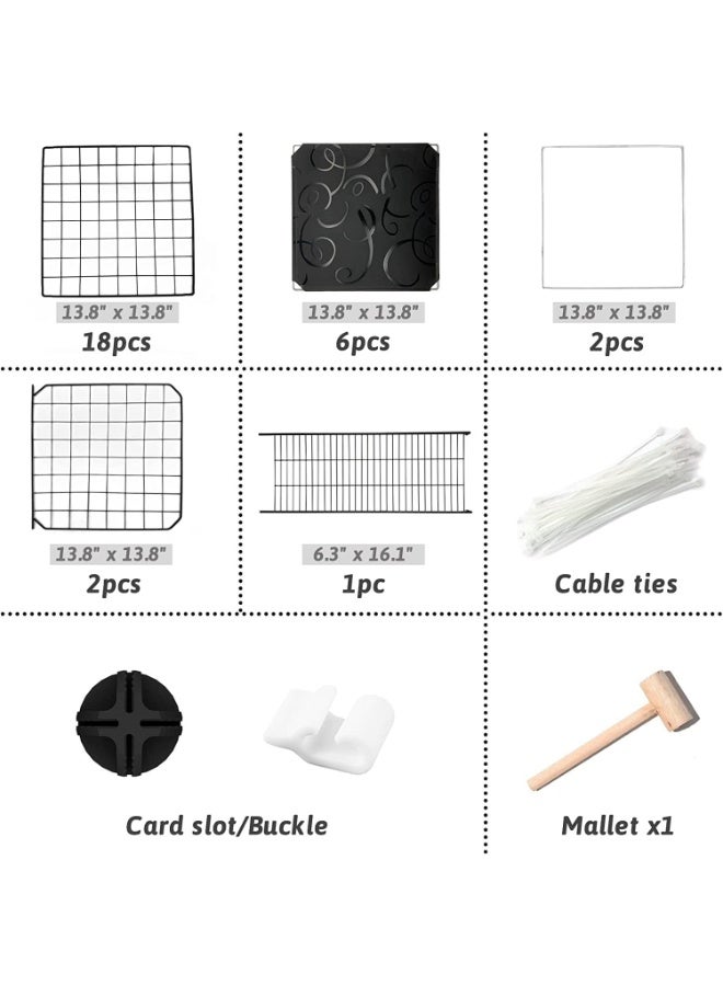 Cat Cage,Pet Cage DIY Design Kitten Playpen Kennels for Small Pet Cat Puppy - Image 2