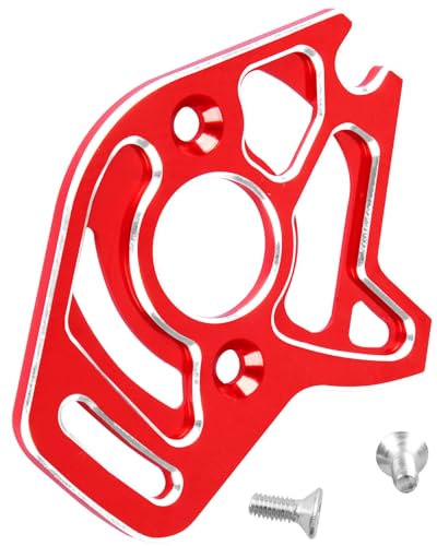 hopsupRC RC Motor Mount Upgrades Part for 1/10 Slash 4x4/Slash 4x4 VXL,Aluminum Motor Plate Hops Up,Red - Image 1