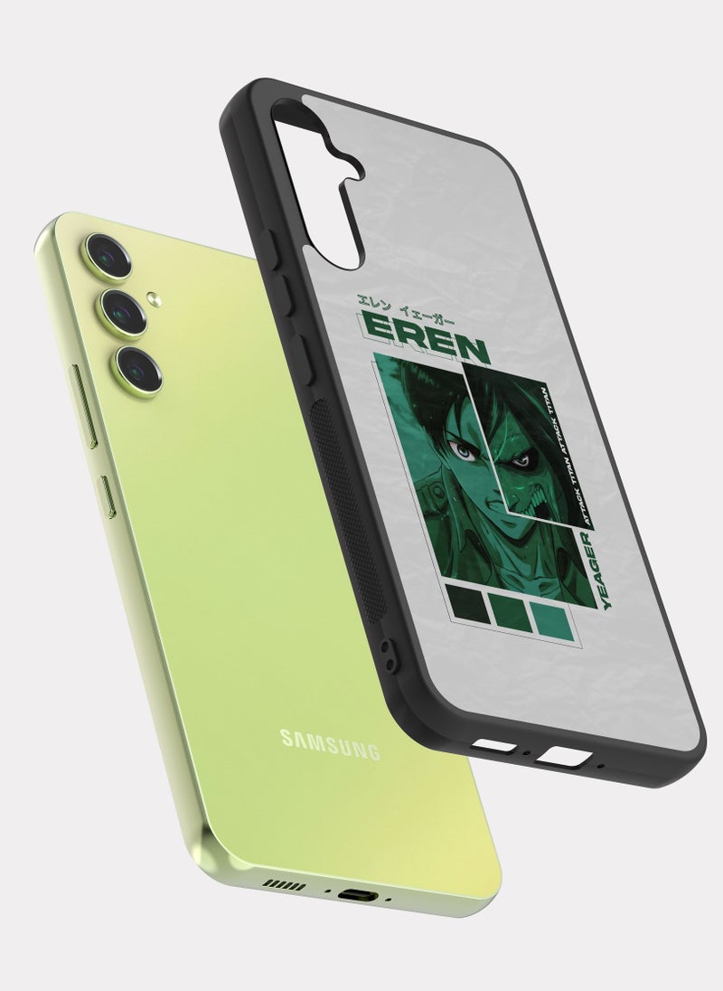 PXLAAT Samsung Galaxy A34 case cover Attack On Titan Eren Yeager - Image 2