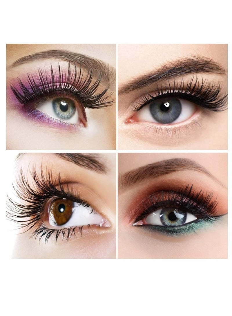 KENSON Dual Magnetic Eyelashes without Eyeliner or Glue Needed, Reusable False Lashes Natural Look 3D Effect Waterproof Fake Eyelash Set with Applicator, Easy to Wear ,4Pairs - Image 3