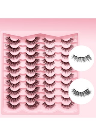 20 Pairs Of False Eyelashes 2 Types Mink-Like Mixed Eyelashe, Multi-Layer Three-Dimensional Thick And Messy Eyelashes Set - pzsku/ZC47670DFF07EF8E32E2AZ/45/1745388054/db9403de-31db-4785-a580-d516cd009bd9