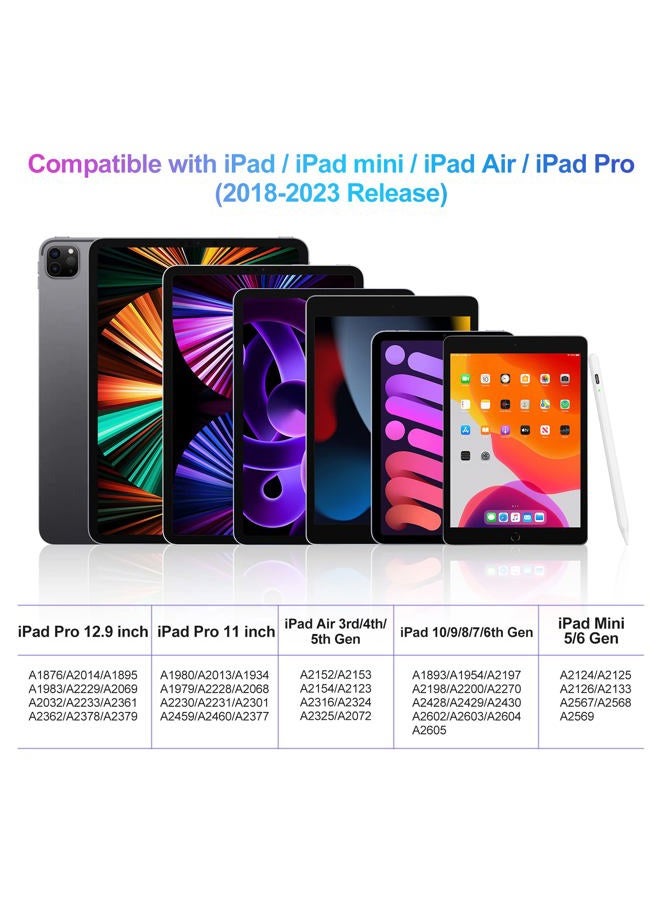 COO Stylus Pen for iPad 2018-2022 with Palm Rejection, Active Pencil for Apple iPad 10th/9th/8th/7th/6th Generation, iPad Pro 11/12.9 inch, iPad Air 5th/4th/3th Gen, iPad Mini 6th/5th Gen (Purple) - Image 2