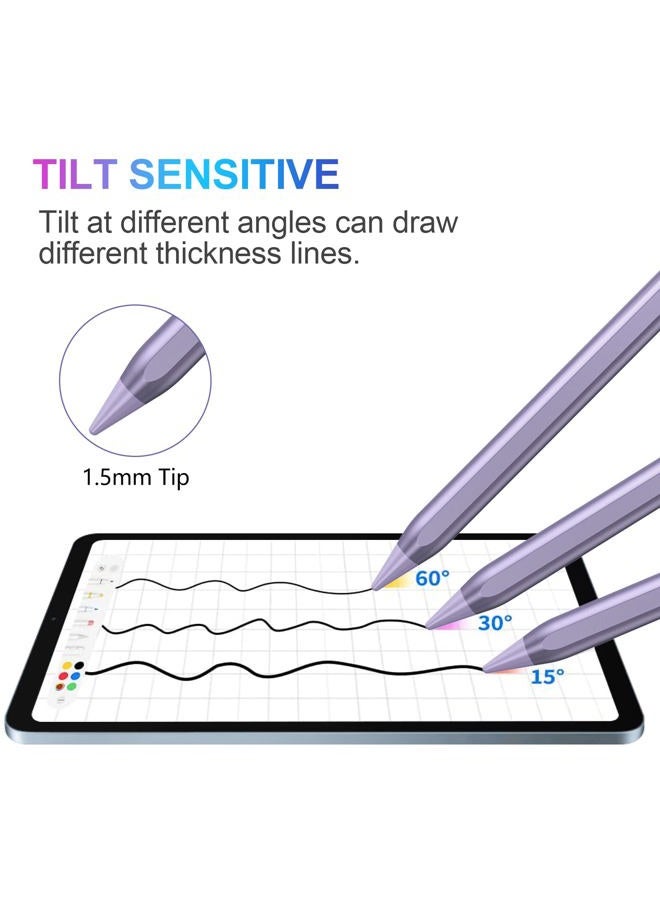 COO Stylus Pen for iPad 2018-2022 with Palm Rejection, Active Pencil for Apple iPad 10th/9th/8th/7th/6th Generation, iPad Pro 11/12.9 inch, iPad Air 5th/4th/3th Gen, iPad Mini 6th/5th Gen (Purple) - Image 5