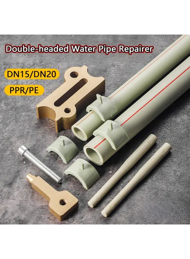 Professional PPR PE Pipeline Leak Repair Kit 9Pcs No Wall Penetration Mold Heads - Image 2