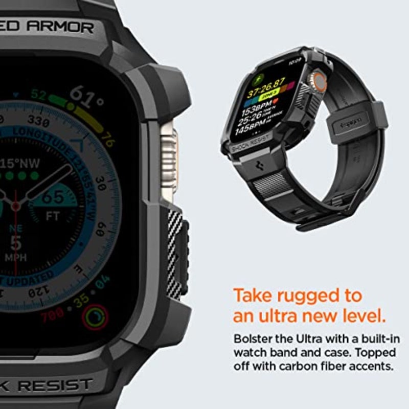 حافظة Rugged Armor Pro لساعة Apple Watch Ultra 3/2/1 مقاس 49 ملم مع حزام - Image 5