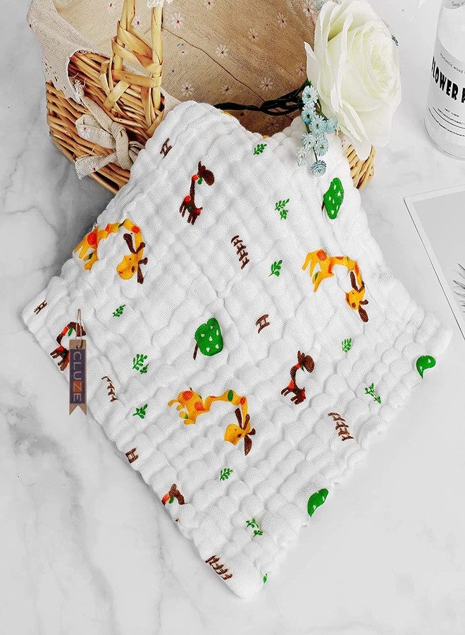CLUZE Six Layered Muslin Baby Face Towels | Baby Washcloths Soft | Baby Muslin Washcloth | Face Towels for Newborn with Sensitive Skin | Shower Gift for Baby Registry (Pack of 10 pc) - Image 2