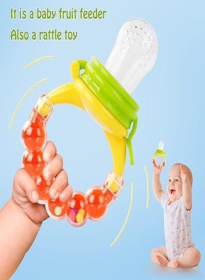 Episkey Teething Baby Fruit Feeder Pacifier Silicone Food Feeders for Babies Infants Toddlers Food Nibbler Soft Silicon Chewing Fruit Feeder Baby Veggie Teether | Hygenic & BPA Free | Pacifier for Infant 3+ Months (1pcsBUBBLET) - Image 2