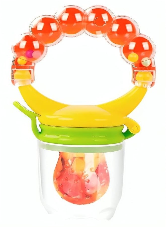 Episkey Teething Baby Fruit Feeder Pacifier Silicone Food Feeders for Babies Infants Toddlers Food Nibbler Soft Silicon Chewing Fruit Feeder Baby Veggie Teether | Hygenic & BPA Free | Pacifier for Infant 3+ Months (1pcsBUBBLET) - Image 1