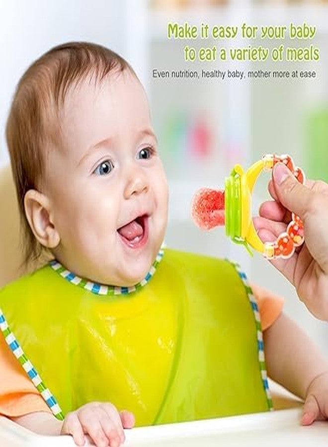 Episkey Teething Baby Fruit Feeder Pacifier Silicone Food Feeders for Babies Infants Toddlers Food Nibbler Soft Silicon Chewing Fruit Feeder Baby Veggie Teether | Hygenic & BPA Free | Pacifier for Infant 3+ Months (1pcsBUBBLET) - Image 5