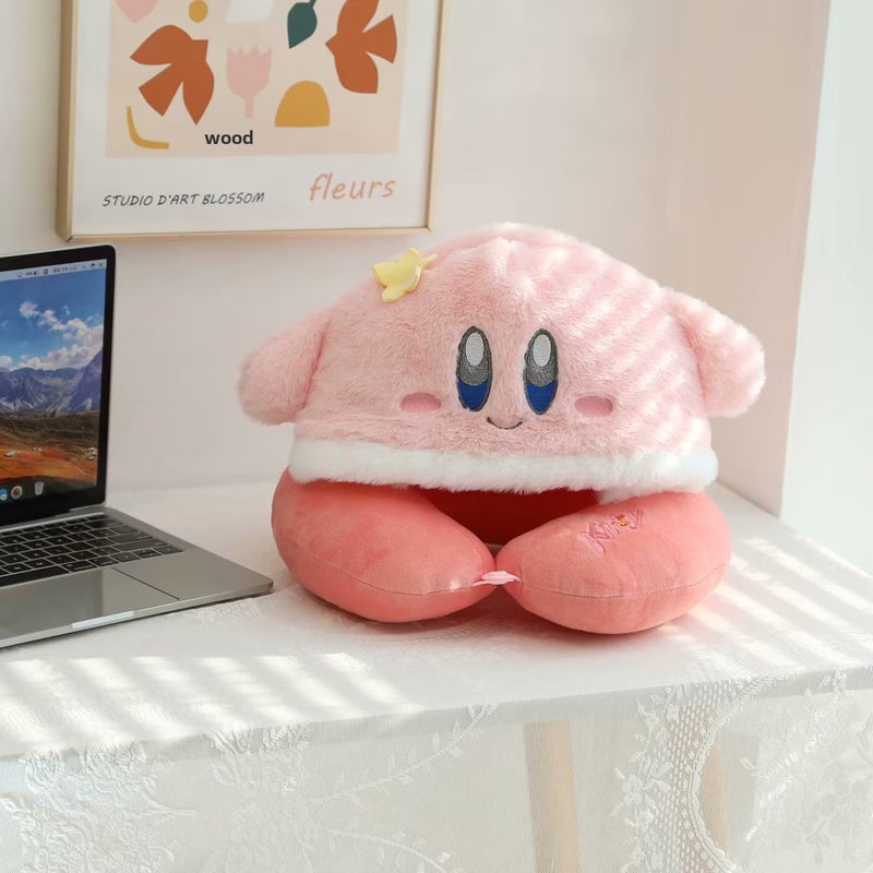 Cute Hooded Neck Pillow for Travel and Office Cabi